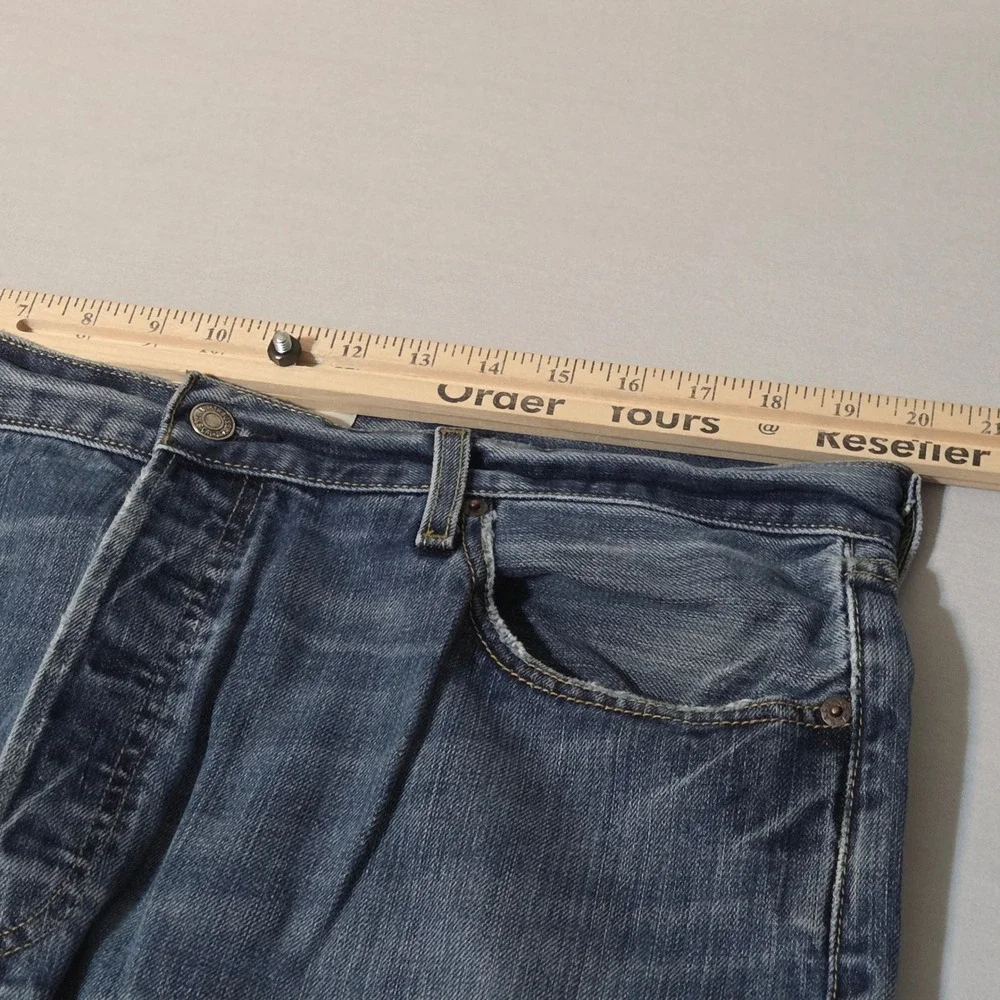 VTG Levi's 501 Original Y2K Jeans Men 40x30 Blue Denim Button Fly Straight Leg